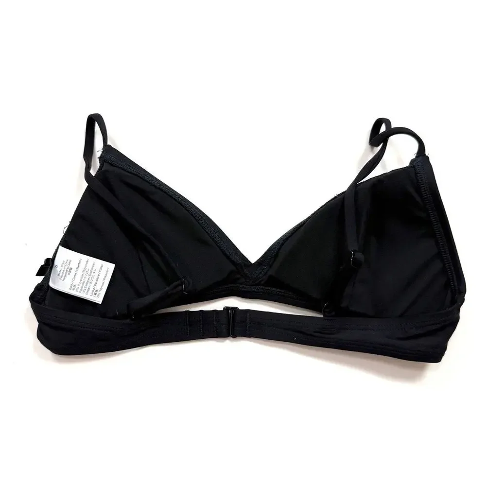 J. Crew French Bikini Top in Black - Picture 2 of 4